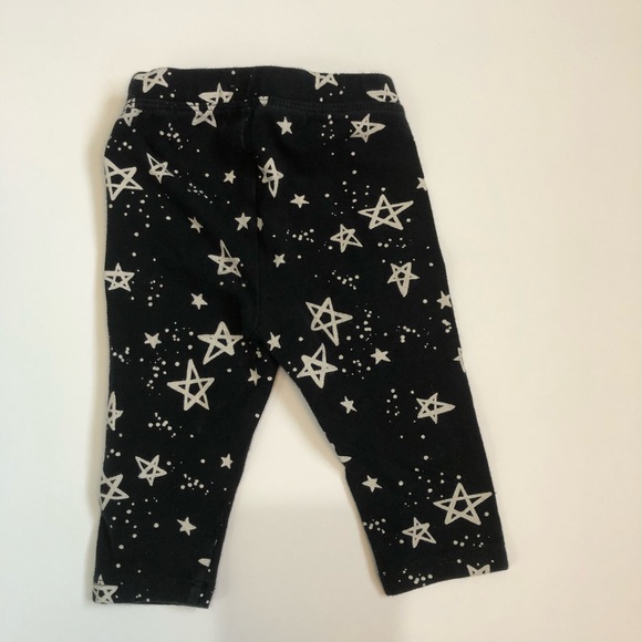 Gymboree baby 3-6 months cute black leggings with white stars - Picture 5 of 6